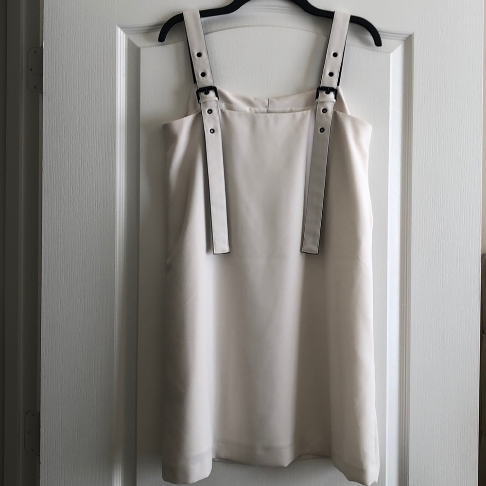Kenneth Cole Cream buckle strap dress